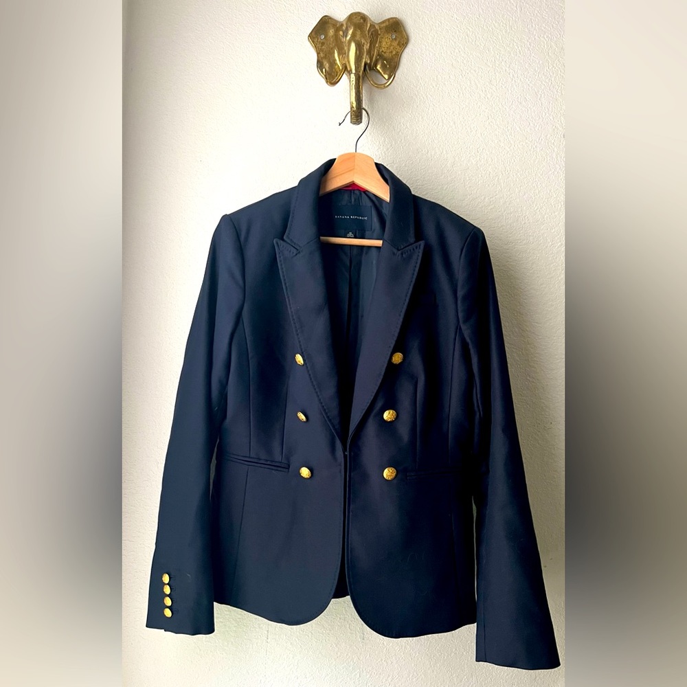 Banana Republic | Women’s blazer | Size 10 | Preppy Navy